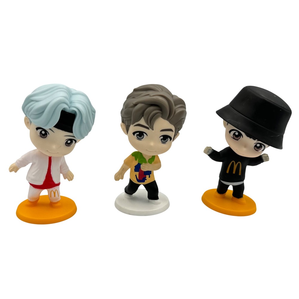 McDonald's BTS TinyTAN Dynamite Figures RM Suga Jimin Set of 3